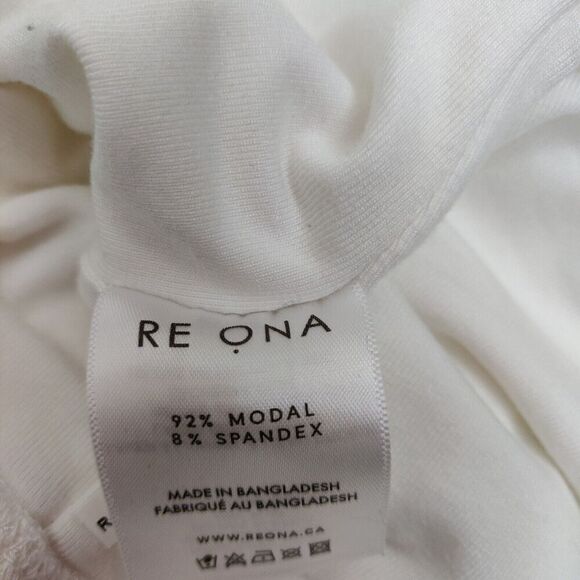 RE ONA Sweetheart Midi Dress Size XS White Stretch Padded Bra Lined Date Night - Picture 9 of 10